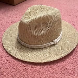 POL Straw Fedora Hat